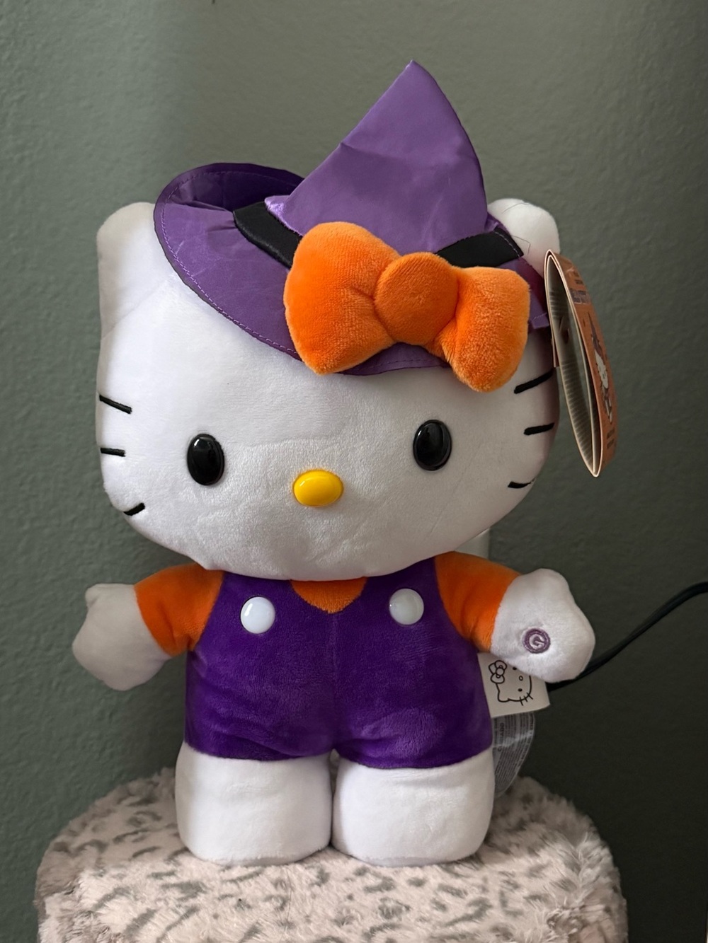 Hello Kitty Purple & Orange Witch Plush